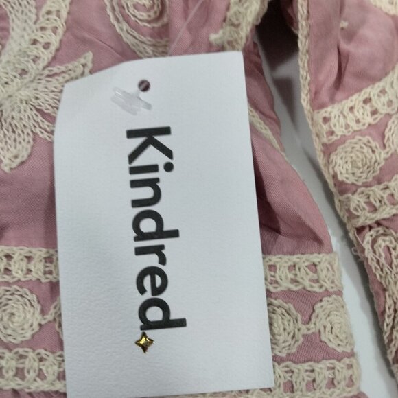 NWT Kindred Floral Embroidered Bell Sleeve Top Boho Fairy Prairie Cottag… - Picture 5 of 6